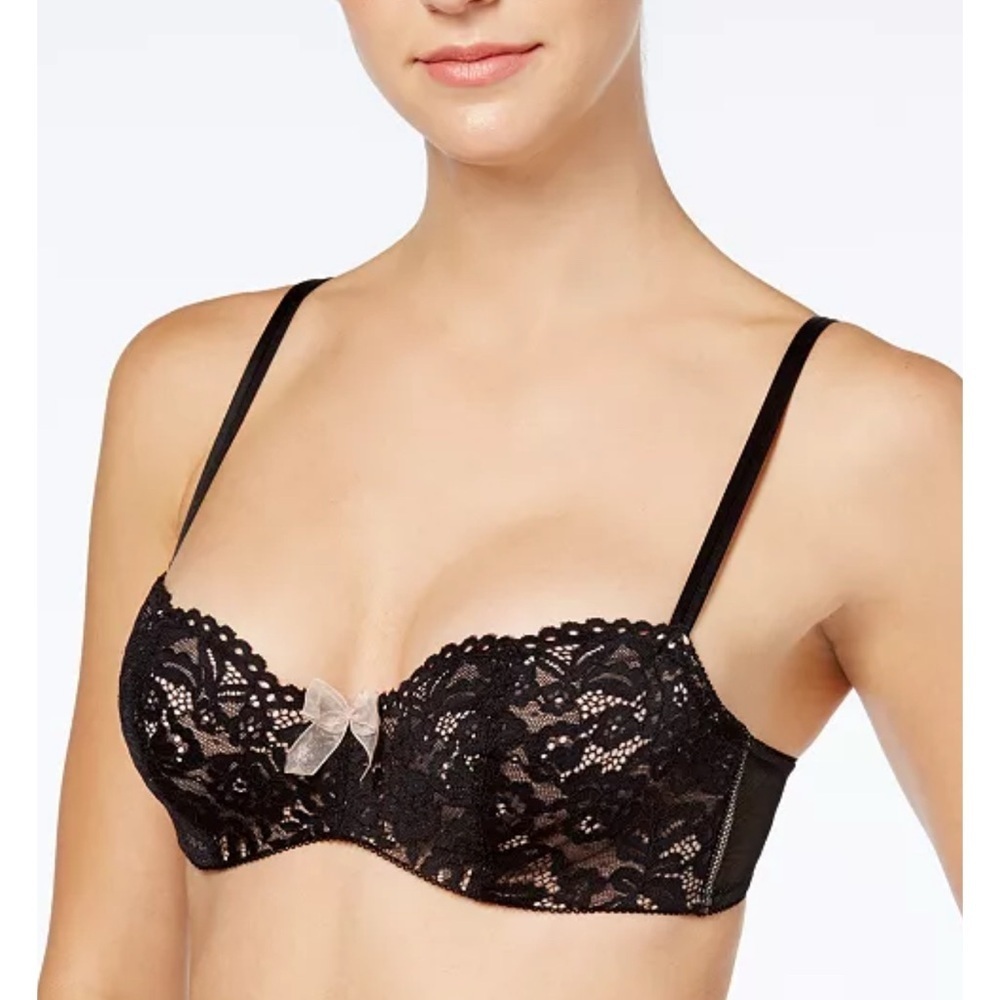 b.tempted blace lace balconette bra 38D Wacoal
Ciao Bella Balconette underwire
